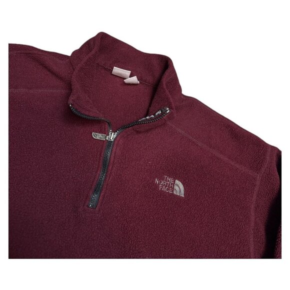THE NORTH FACE Burgundy FLEECE Outdoor Light Jacket Mens XL - Picture 4 of 6